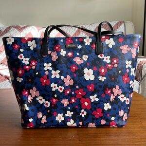 Kate Spade floral large purse tote bag shoulder bag